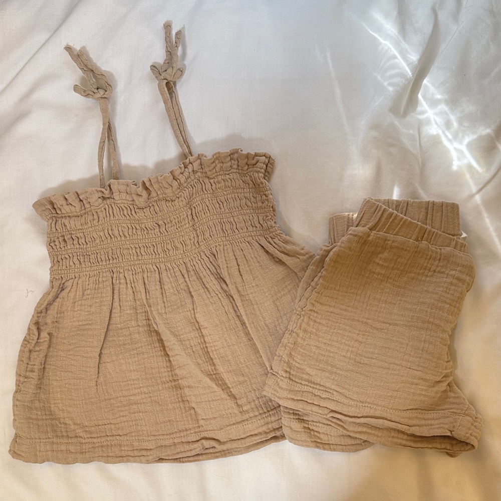 H&M Kids Matching Set in Beige